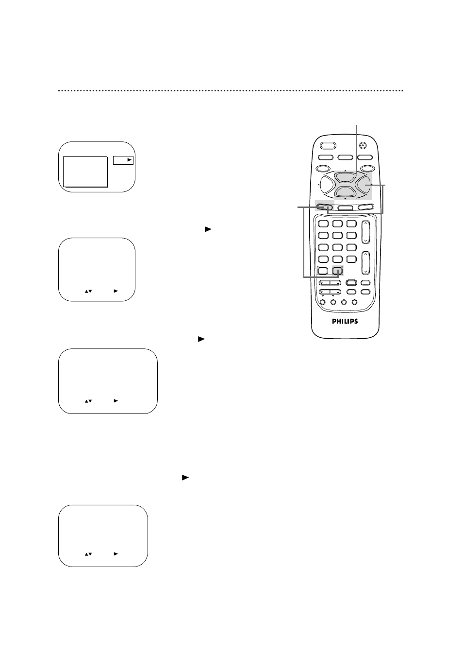 16 setting the clock (cont’d), Manual pbs channel selection, Press the combi button, then press the menu button | Philips CCB255AT User Manual | Page 16 / 68