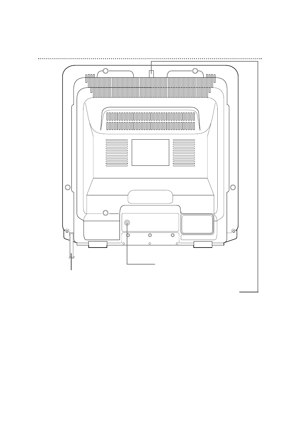 Rear panel 23 | Philips CCB255AT User Manual | Page 23 / 68