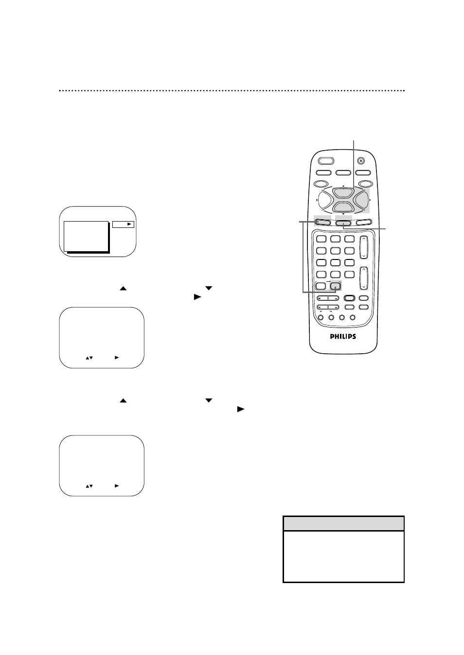 Blue background 47, Helpful hint | Philips CCB255AT User Manual | Page 47 / 68