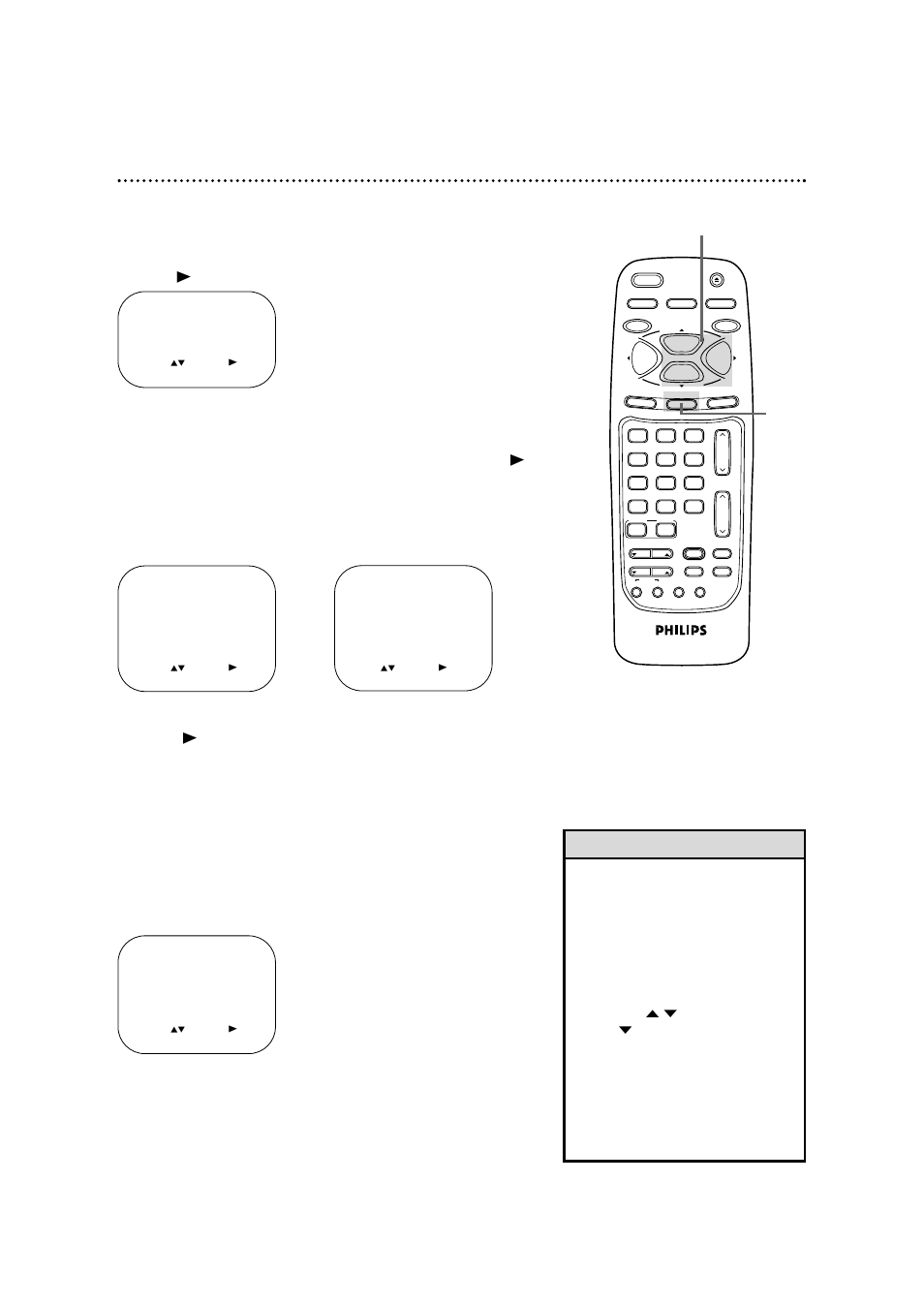 Smartlock (cont’d) 49, Helpful hints, Press the status/exit button | Example of specific sub-ratings | Philips CCB255AT User Manual | Page 49 / 68