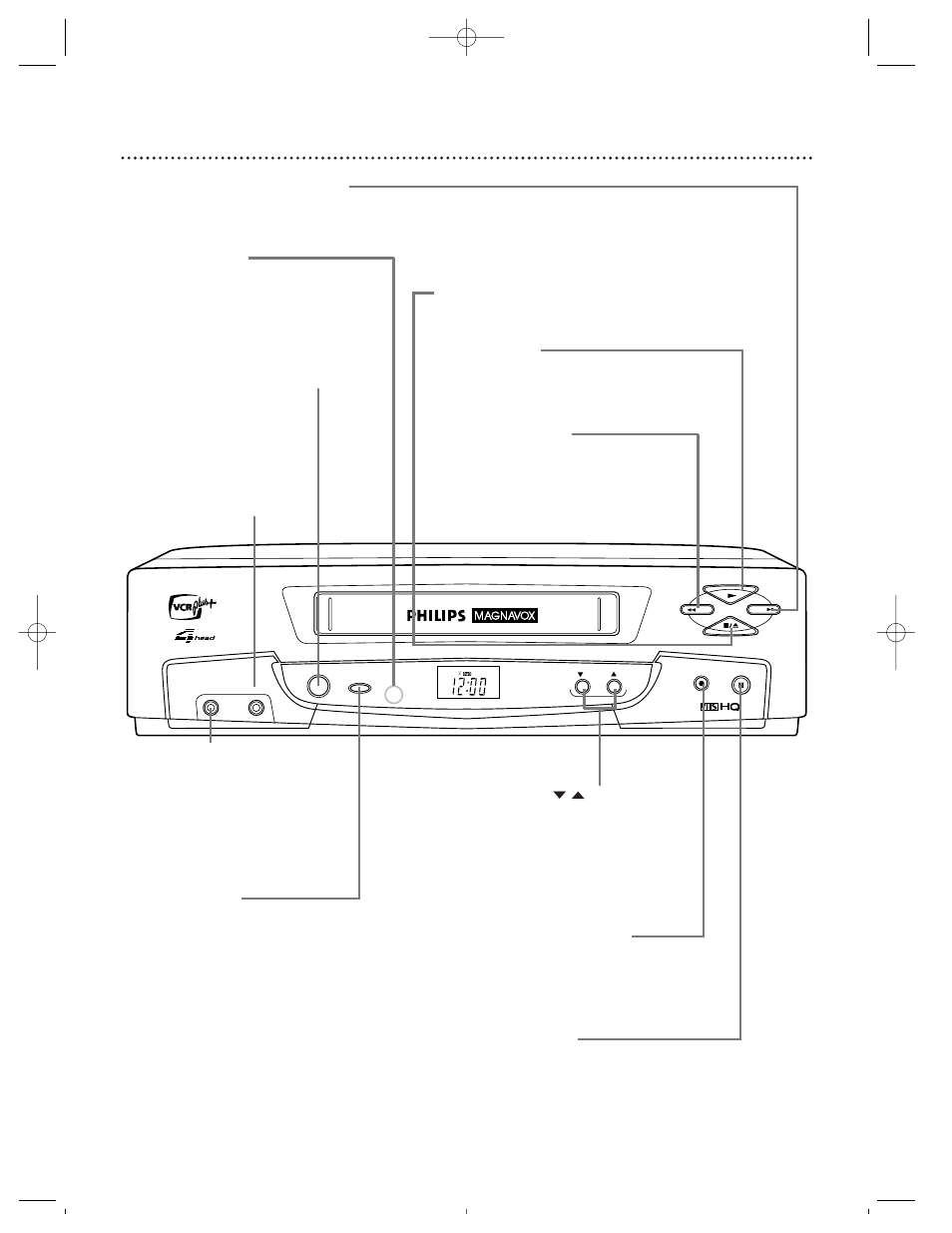 Front panel 29 | Philips Magnavox VRZ342AT User Manual | Page 29 / 60