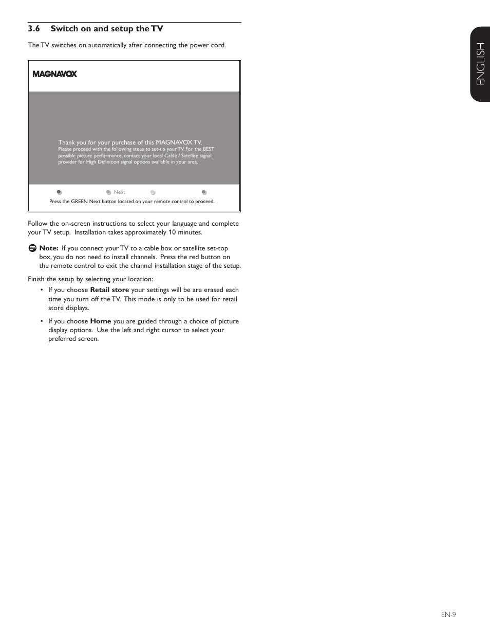Française esp añol, English | Philips Magnavox 42MF438B User Manual | Page 10 / 40