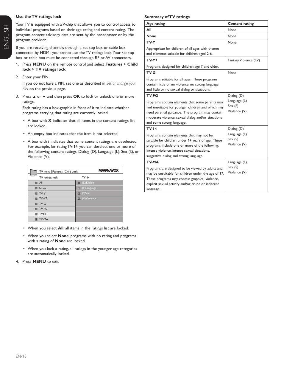 Française esp añol english | Philips Magnavox 42MF438B User Manual | Page 19 / 40