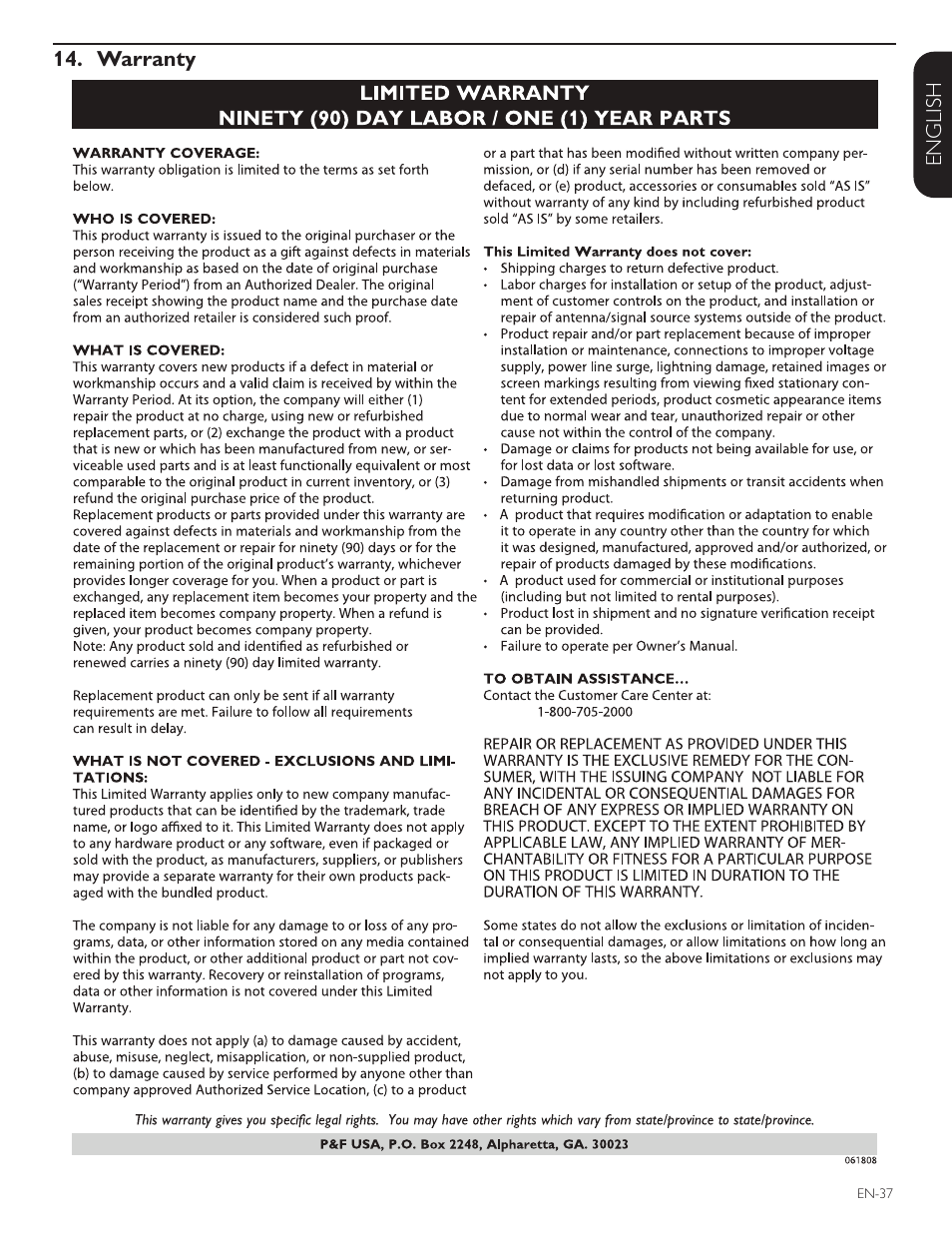 Philips Magnavox 42MF438B User Manual | Page 38 / 40