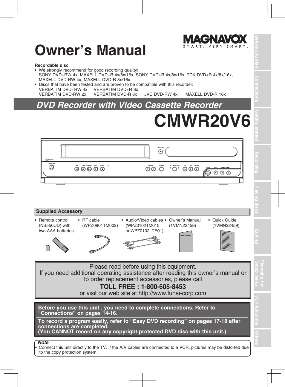 Philips Magnavox cmwR20v6 User Manual | 86 pages