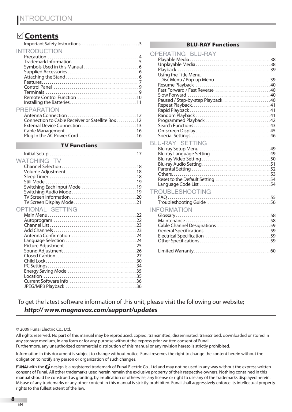 Philips Magnavox 42MD459B User Manual | Page 8 / 182