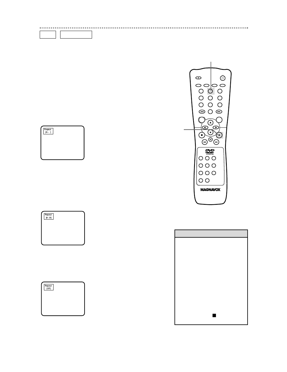 A-b repeat playback 29, Helpful hints, Dvd audio cd | Philips Magnavox DVD609 User Manual | Page 29 / 55