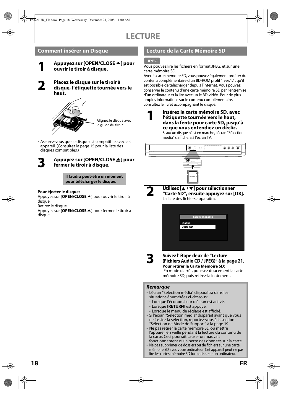 Lecture, 18 fr | Philips Magnavox NB530MGX User Manual | Page 70 / 150