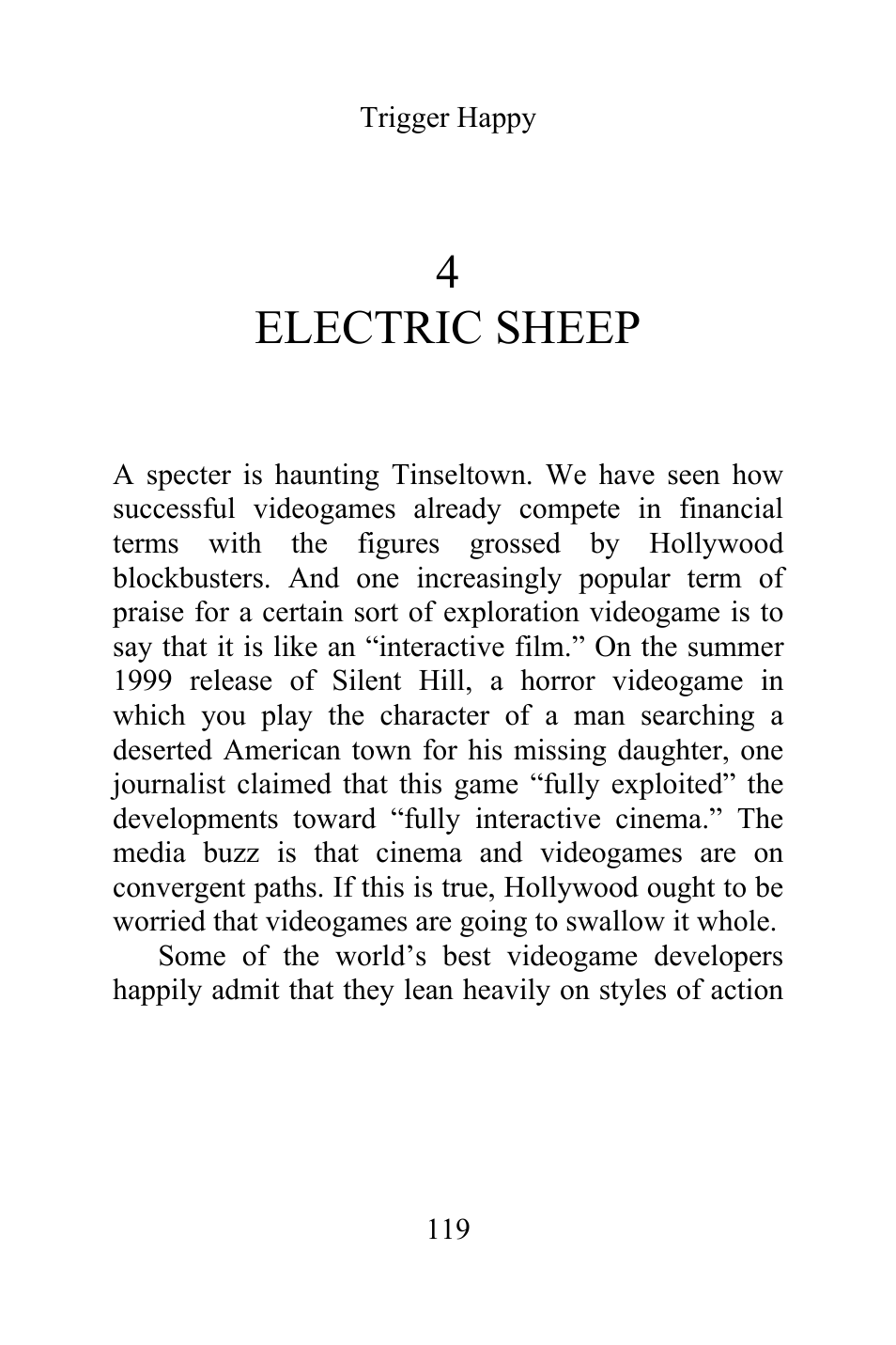 4 electric sheep | Philips Magnavox Videogames and the Entertainment Revolution Trigger Happy User Manual | Page 117 / 433