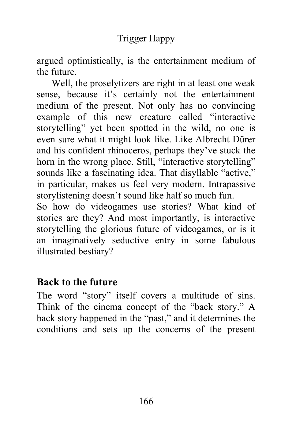 Back to the future | Philips Magnavox Videogames and the Entertainment Revolution Trigger Happy User Manual | Page 164 / 433