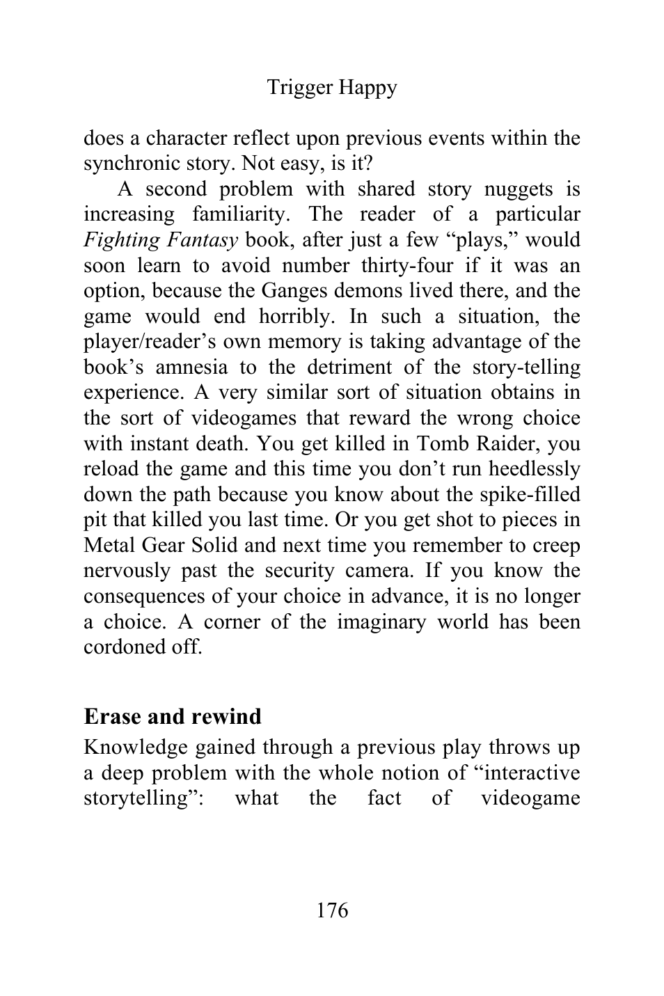 Erase and rewind | Philips Magnavox Videogames and the Entertainment Revolution Trigger Happy User Manual | Page 174 / 433