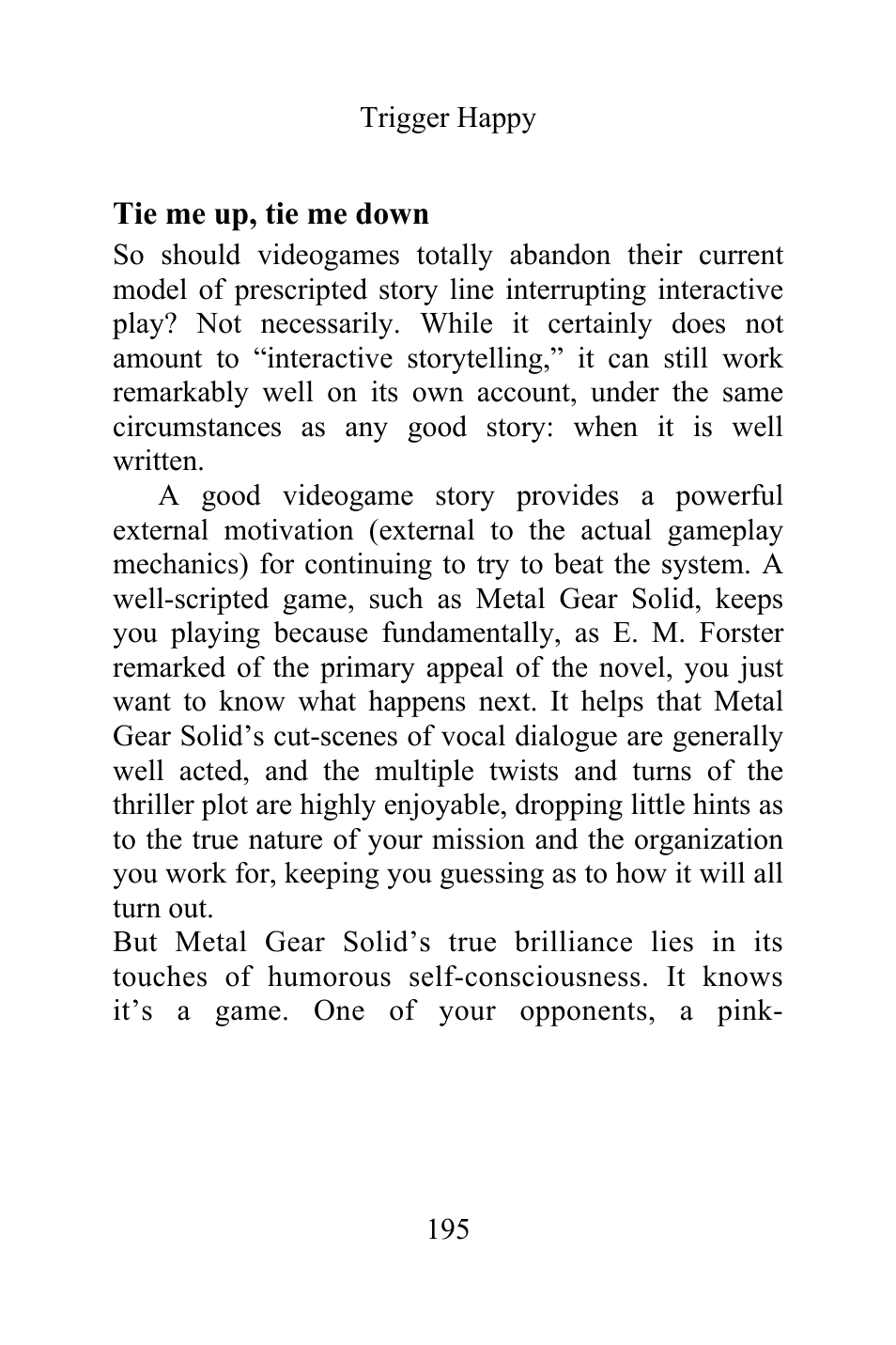 Tie me up, tie me down | Philips Magnavox Videogames and the Entertainment Revolution Trigger Happy User Manual | Page 193 / 433