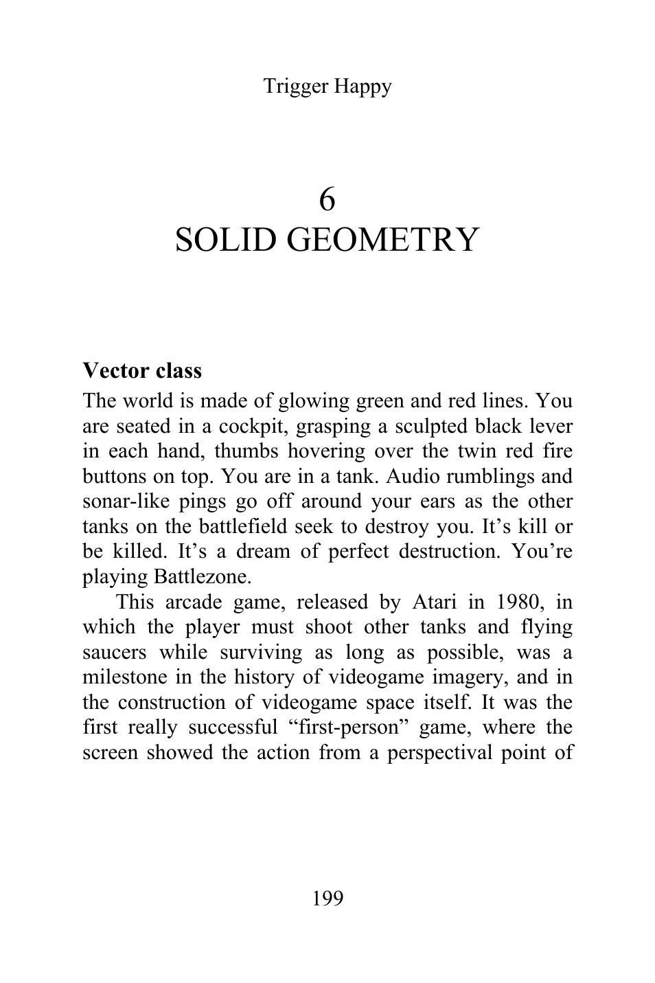 6 solid geometry, Vector class | Philips Magnavox Videogames and the Entertainment Revolution Trigger Happy User Manual | Page 197 / 433