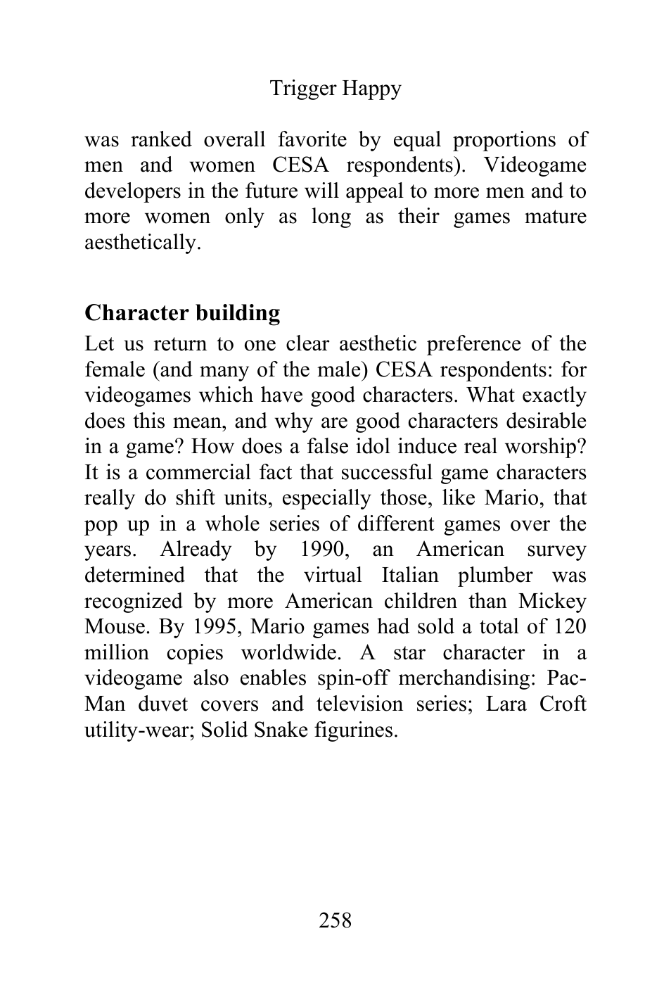 Character building | Philips Magnavox Videogames and the Entertainment Revolution Trigger Happy User Manual | Page 256 / 433