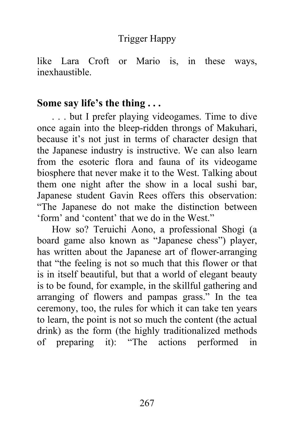 Some say life’s the thing | Philips Magnavox Videogames and the Entertainment Revolution Trigger Happy User Manual | Page 265 / 433