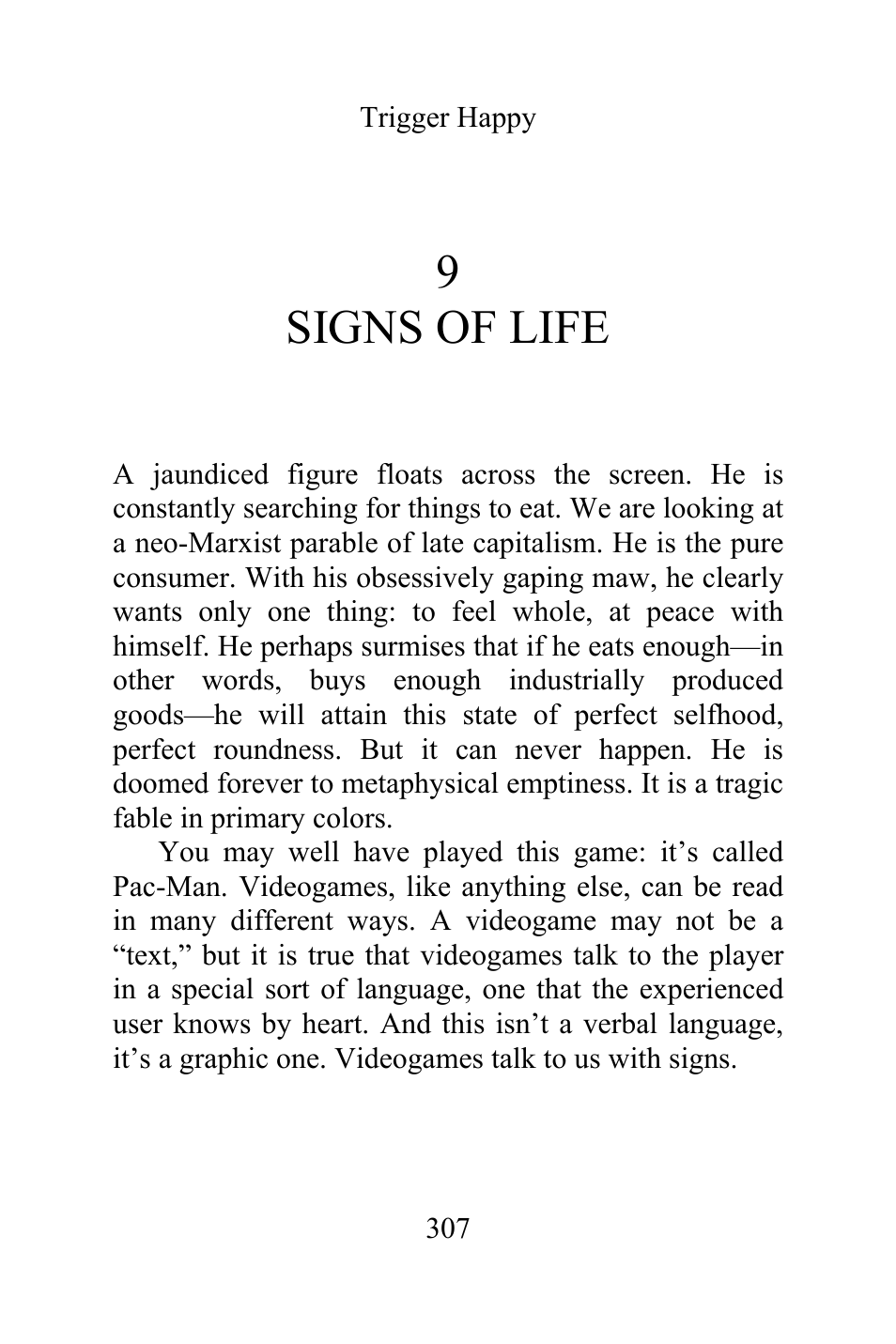 9 signs of life | Philips Magnavox Videogames and the Entertainment Revolution Trigger Happy User Manual | Page 305 / 433