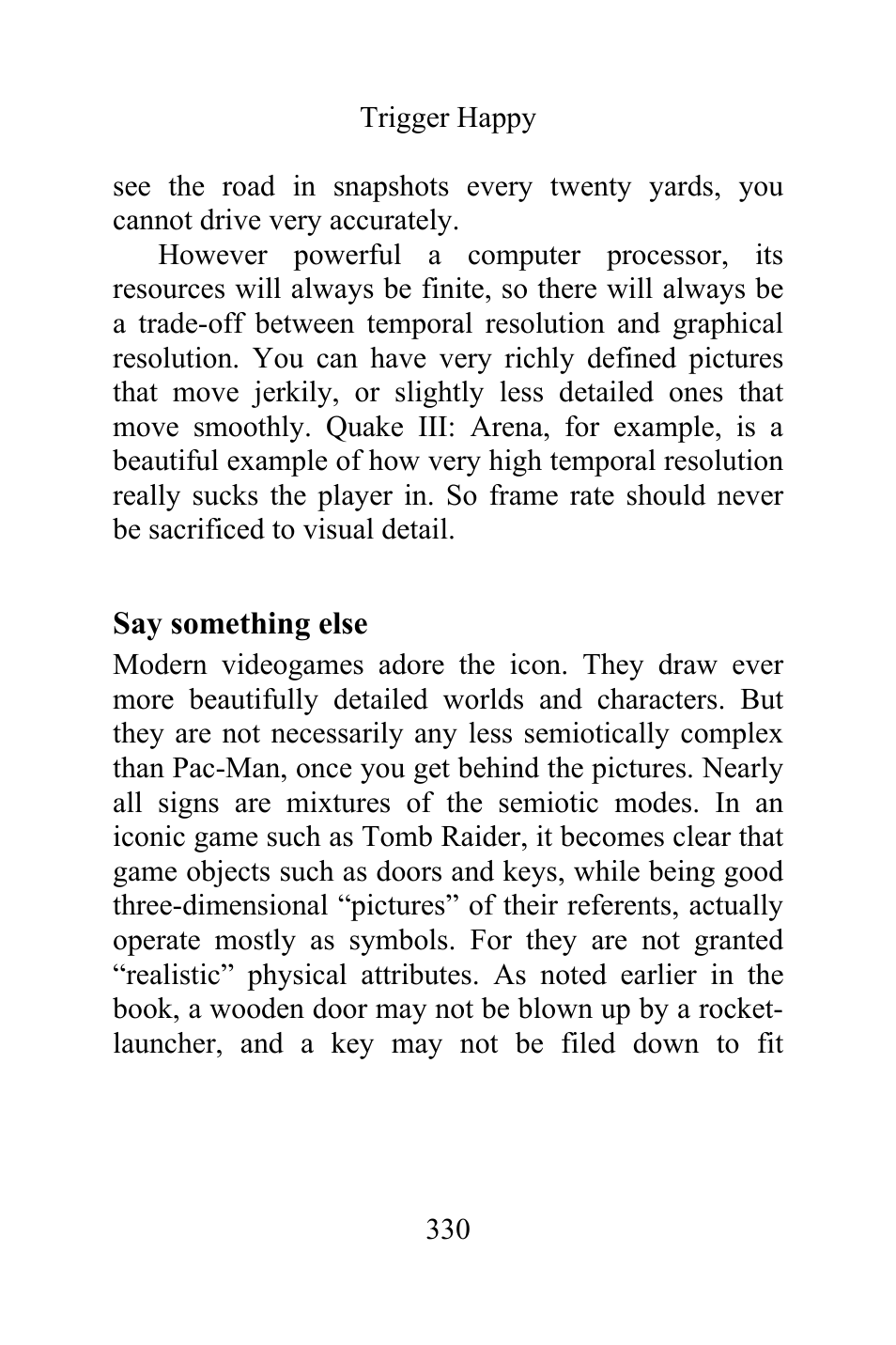 Say something else | Philips Magnavox Videogames and the Entertainment Revolution Trigger Happy User Manual | Page 328 / 433