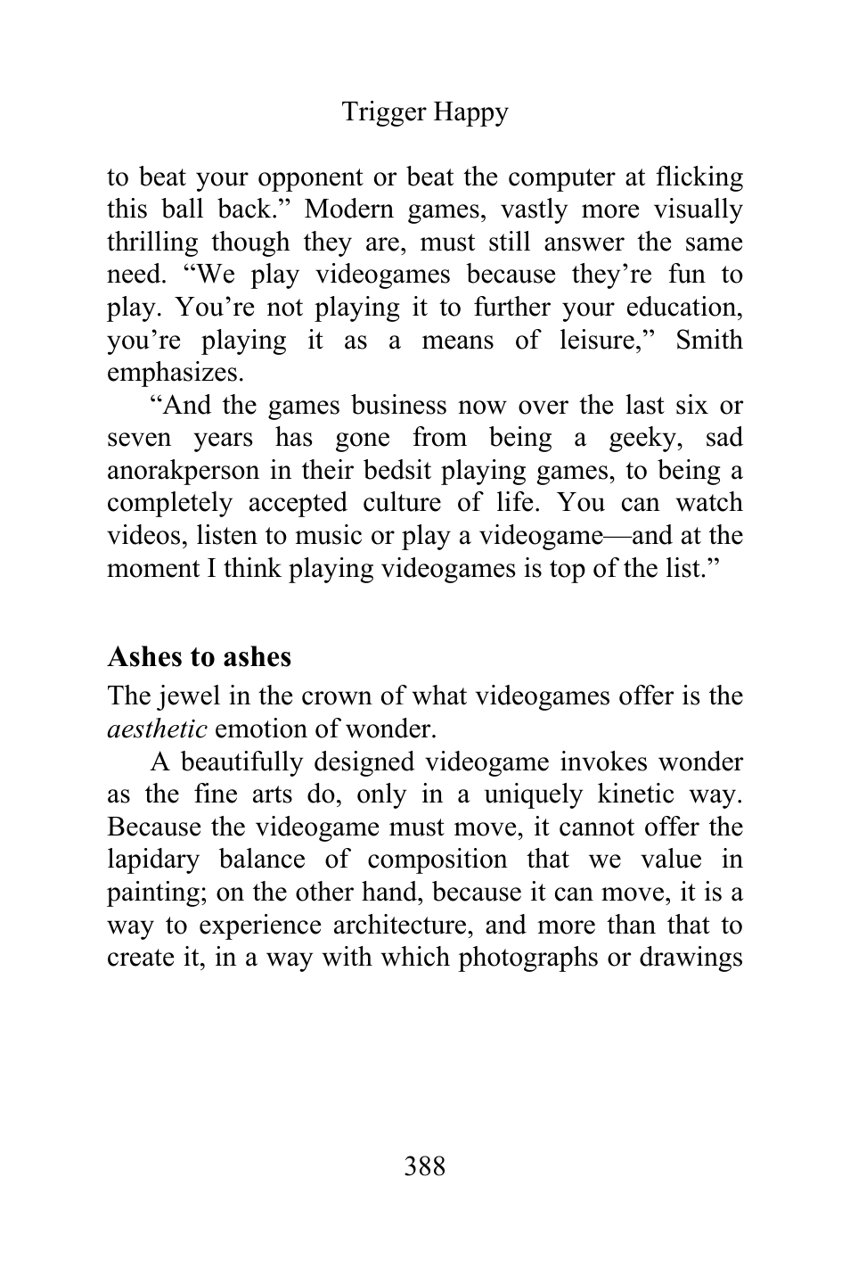 Ashes to ashes | Philips Magnavox Videogames and the Entertainment Revolution Trigger Happy User Manual | Page 386 / 433