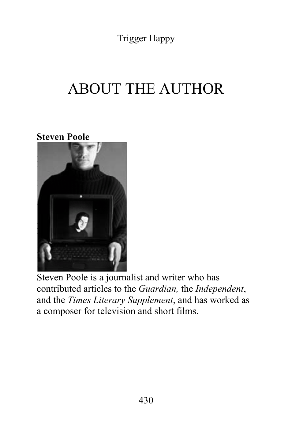 About the author | Philips Magnavox Videogames and the Entertainment Revolution Trigger Happy User Manual | Page 433 / 433