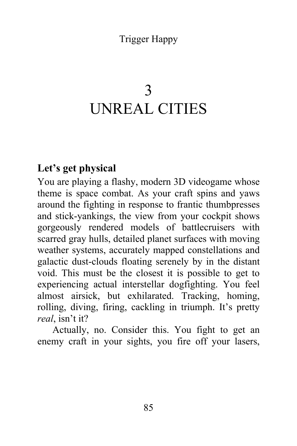 3 unreal cities, Let’s get physical | Philips Magnavox Videogames and the Entertainment Revolution Trigger Happy User Manual | Page 83 / 433