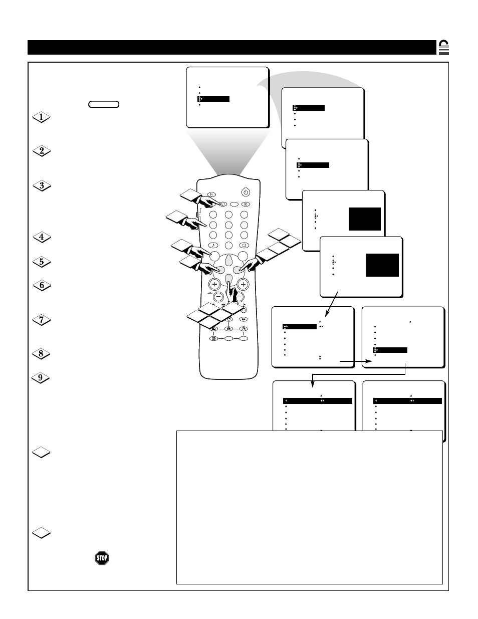 Tv r, Locking by, Ating | Features menu • the autolock control | Philips Magnavox 55P8241 User Manual | Page 23 / 54