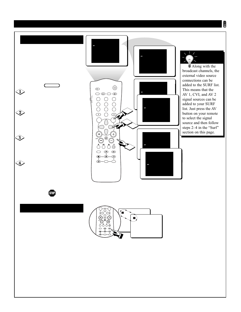Sing, Urf and, Lternate | Hannel, A/ch) | Philips Magnavox 55P8241 User Manual | Page 39 / 54