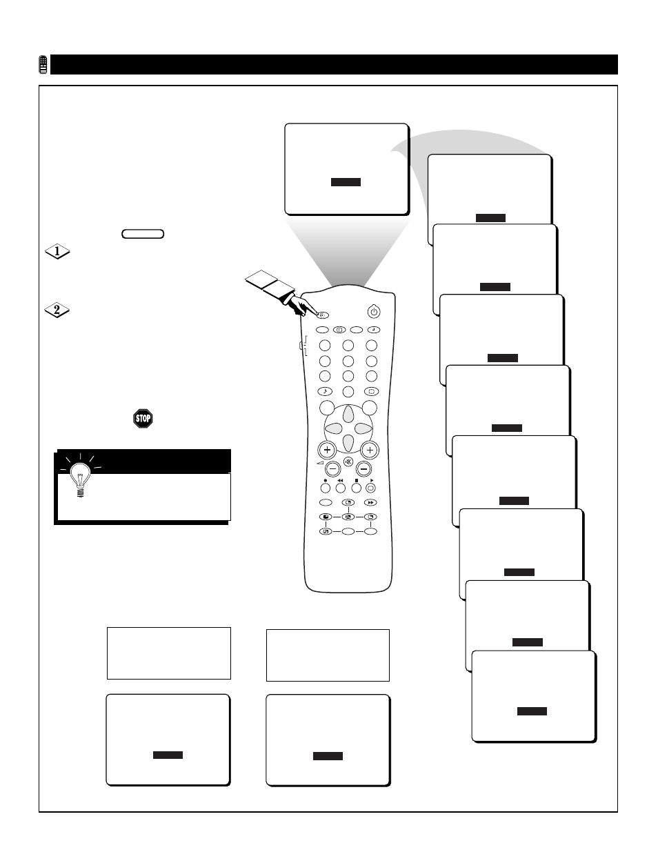 Sing the, Leep, Imer | Ontrol | Philips Magnavox 55P8241 User Manual | Page 40 / 54