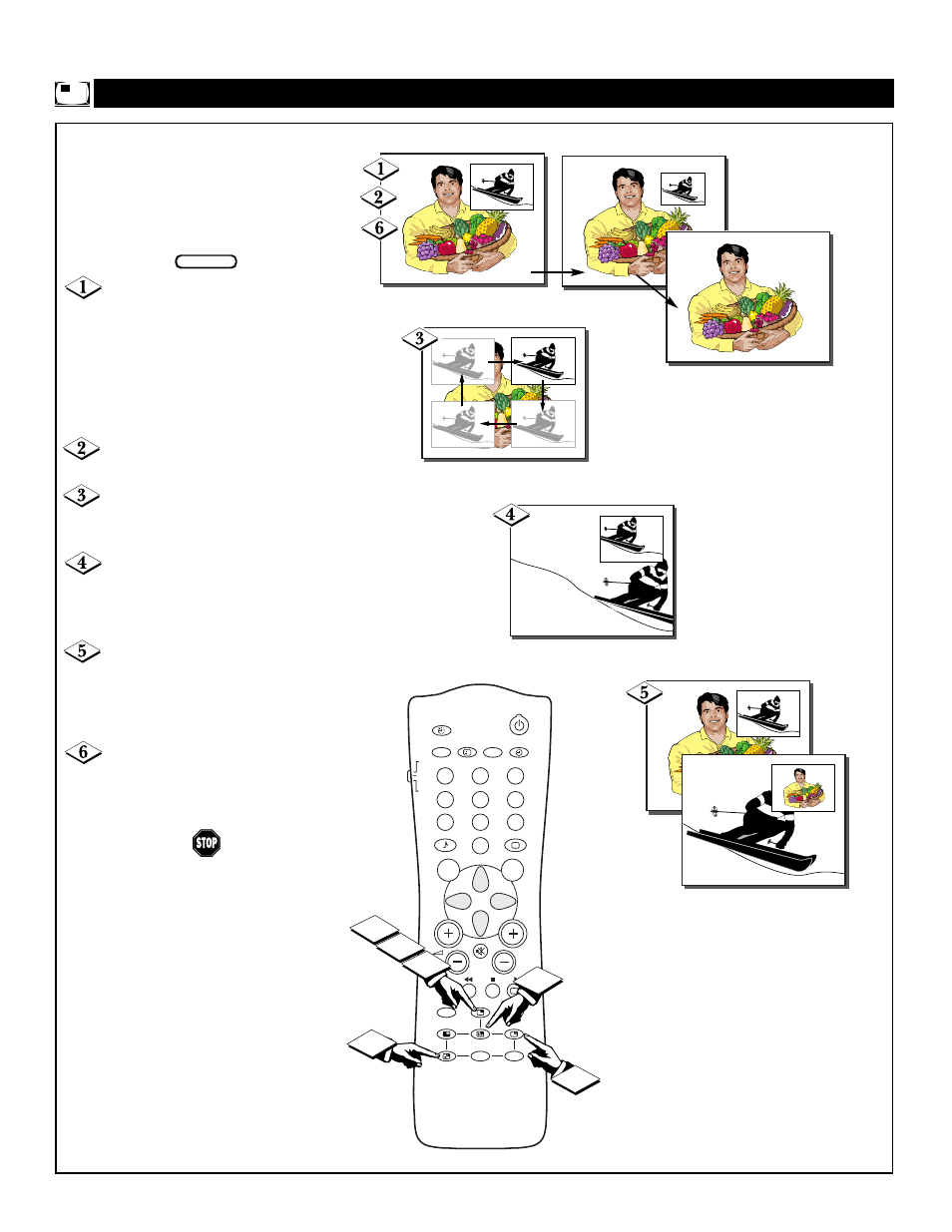 Pip r, Sing the, Emote | Ontrol, Uttons | Philips Magnavox 55P8241 User Manual | Page 48 / 54