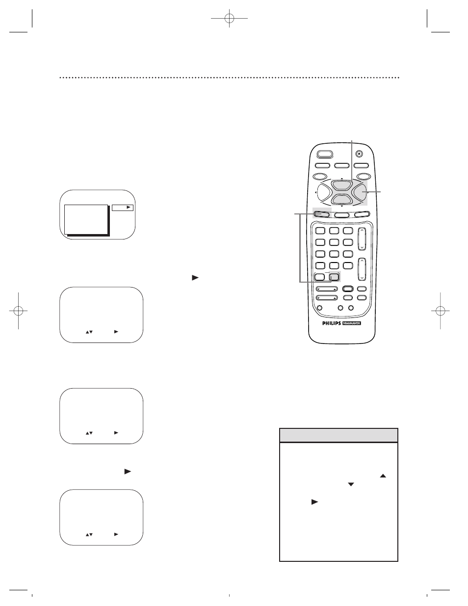 A - b repeat play 49, Helpful hints, Instructions continue on page 50 | Philips Magnavox CCZ130AT User Manual | Page 49 / 60