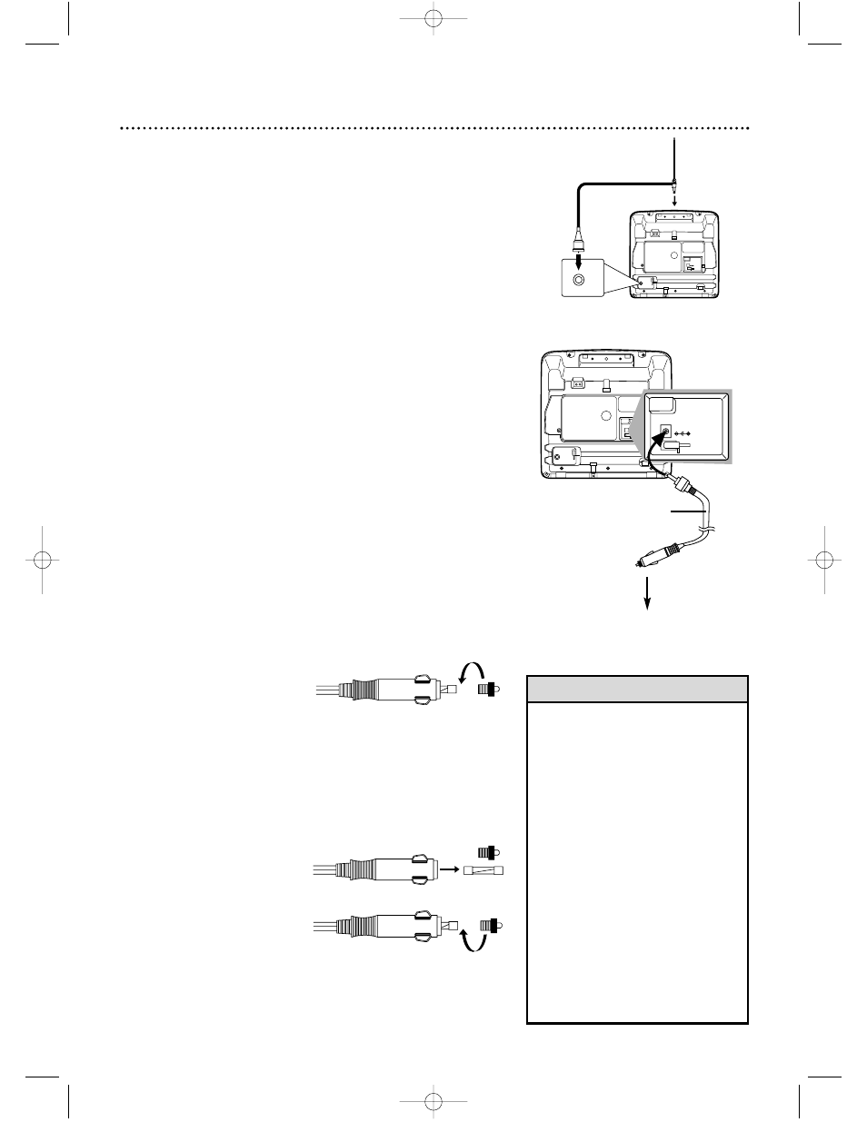 Hooking up the tv/vcr (cont’d) 7 | Philips Magnavox MC09D5MG User Manual | Page 7 / 44