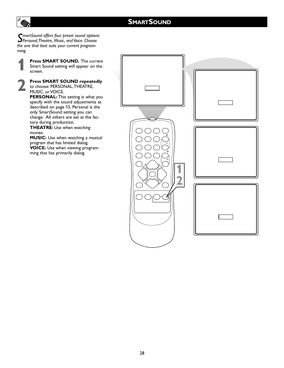 Mart, Ound | Philips Magnavox 20MS334R User Manual | Page 28 / 36