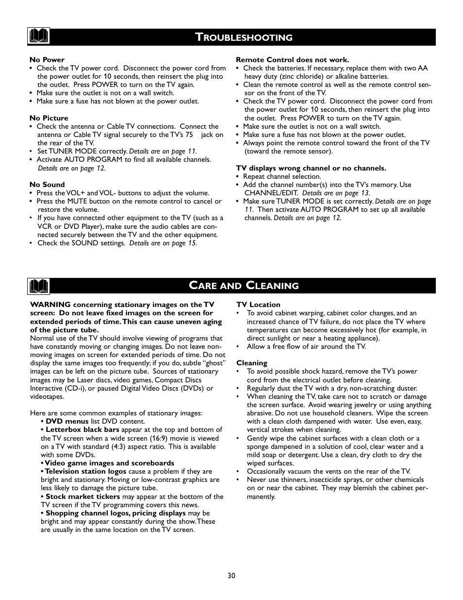 Philips Magnavox 20MS334R User Manual | Page 30 / 36