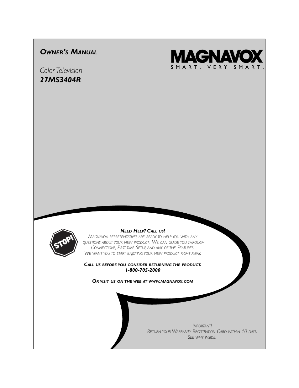 Philips Magnavox 27MS3404R User Manual | 40 pages