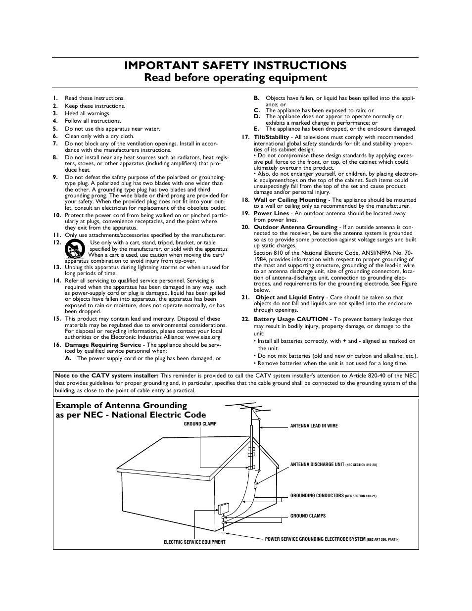 Philips Magnavox 27MS3404R User Manual | Page 3 / 40