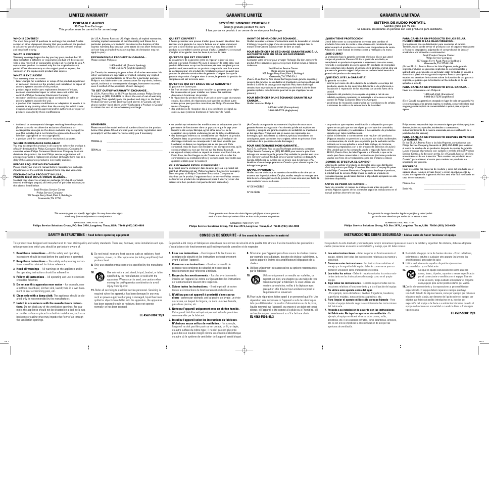 Philips Magnavox 800-531-0039 User Manual | Page 2 / 2