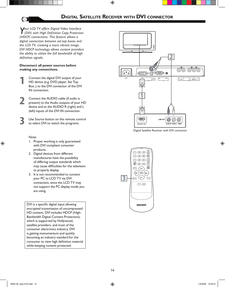 Philips Magnavox 26MF605W Series User Manual | Page 14 / 40