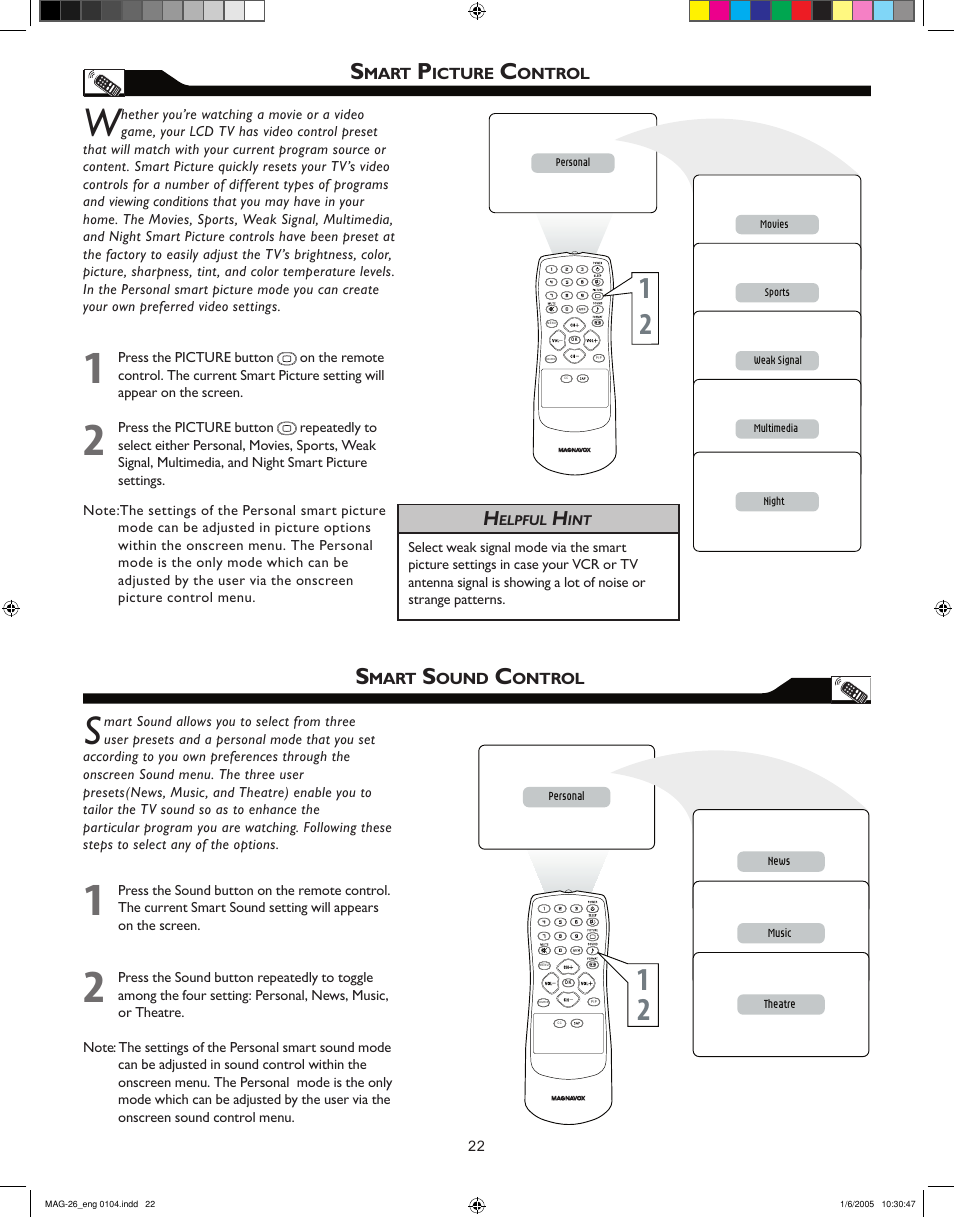 Philips Magnavox 26MF605W Series User Manual | Page 22 / 40