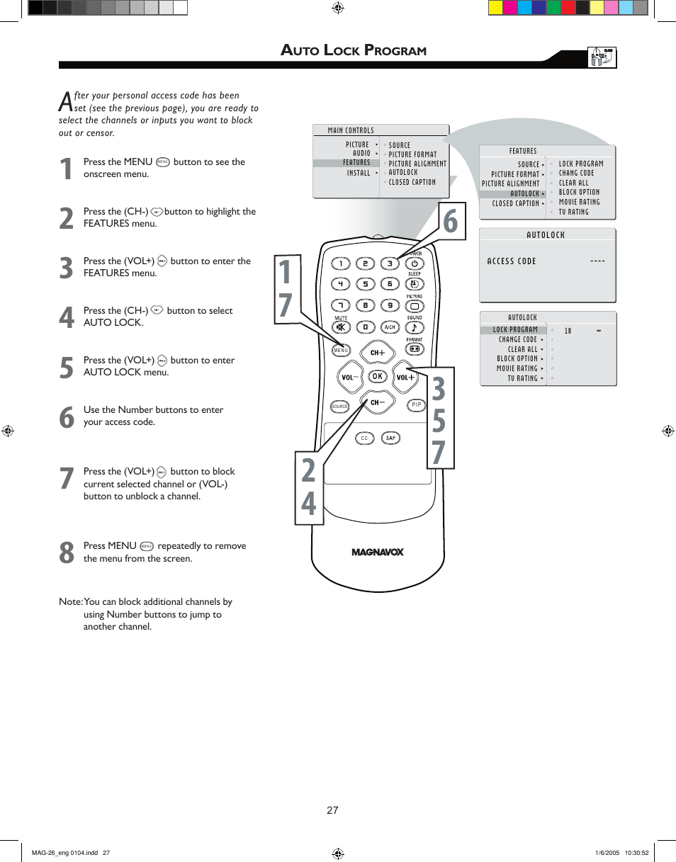 Philips Magnavox 26MF605W Series User Manual | Page 27 / 40