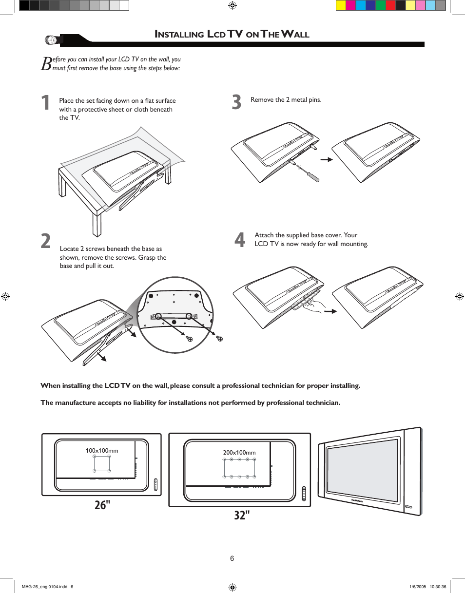 Philips Magnavox 26MF605W Series User Manual | Page 6 / 40