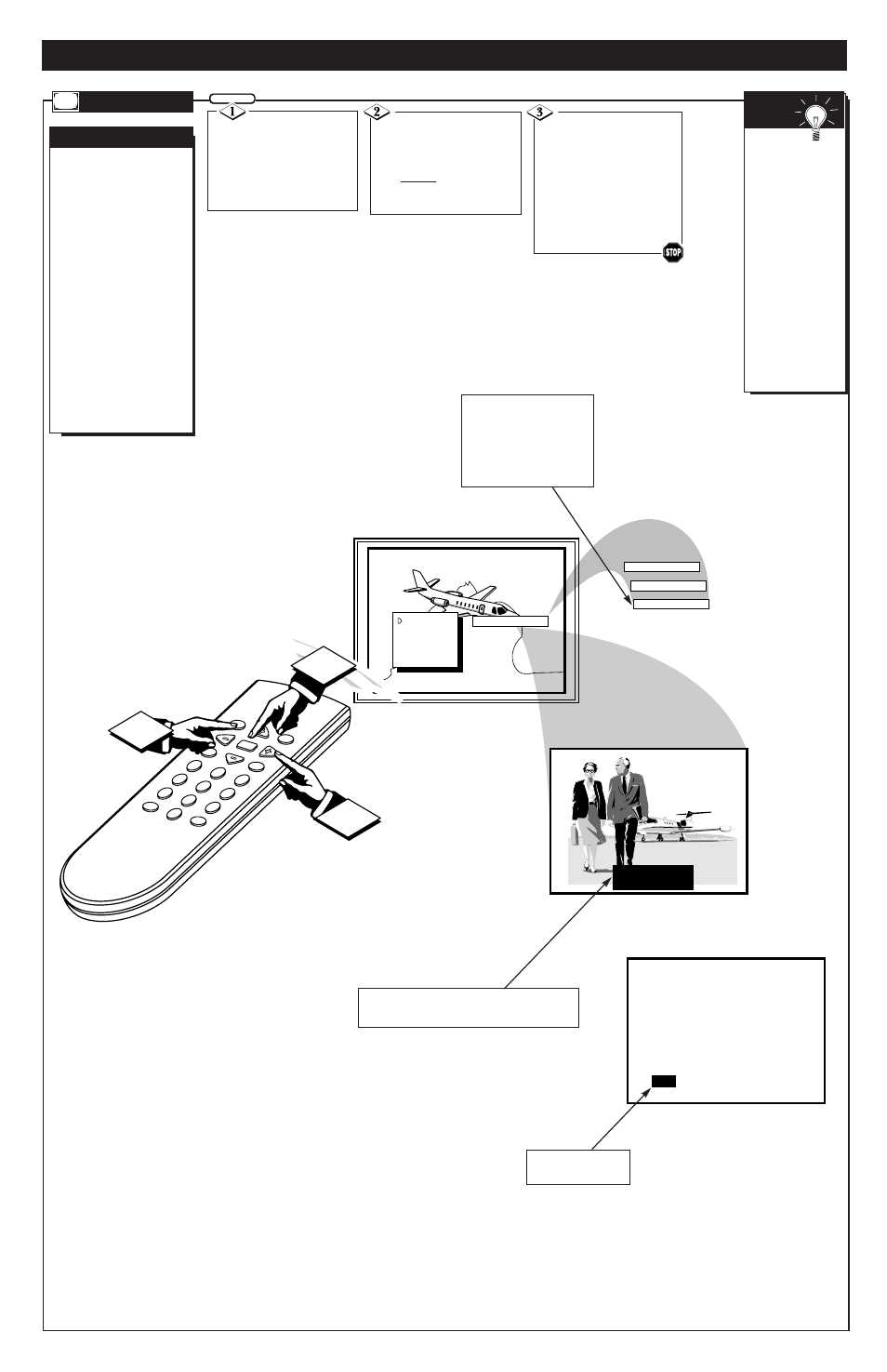 Menu c, Creen, Ontrols | Continued | Philips Magnavox COLOR TV 25 INCH User Manual | Page 6 / 8