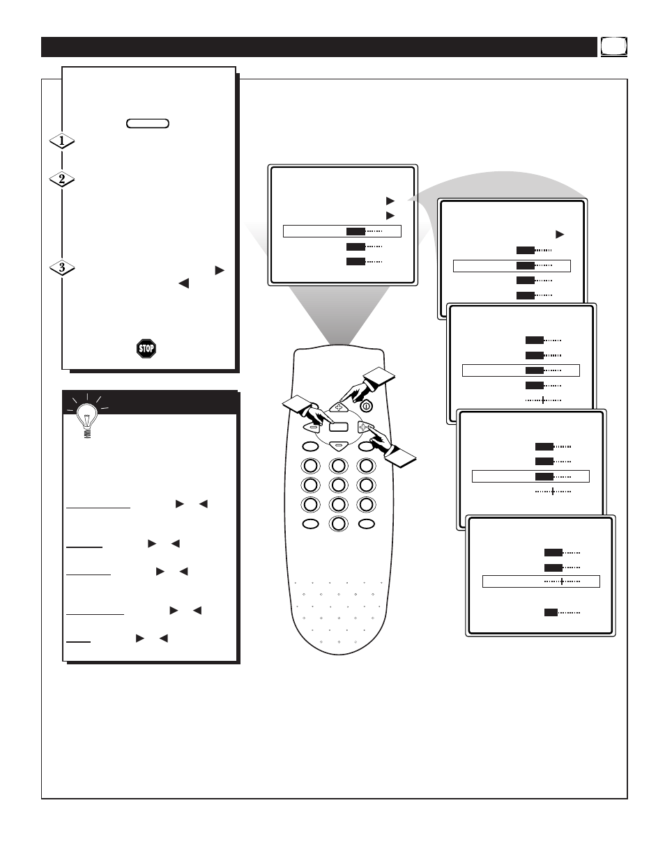 Tv p, Ow to, Djust the | Icture | Philips Magnavox TS2746C1 User Manual | Page 15 / 36