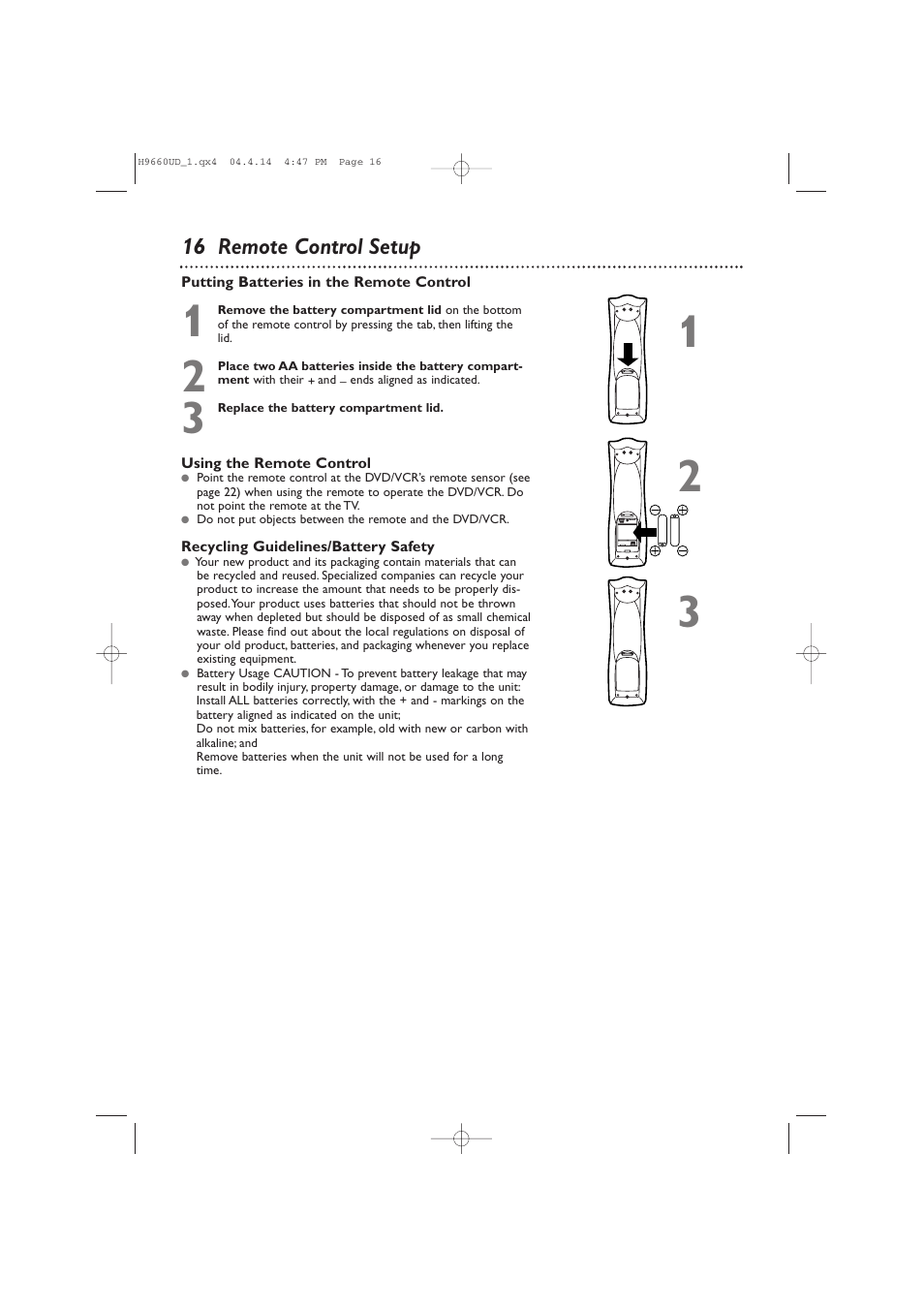 Philips Magnavox MDV540VR/17 User Manual | Page 16 / 80