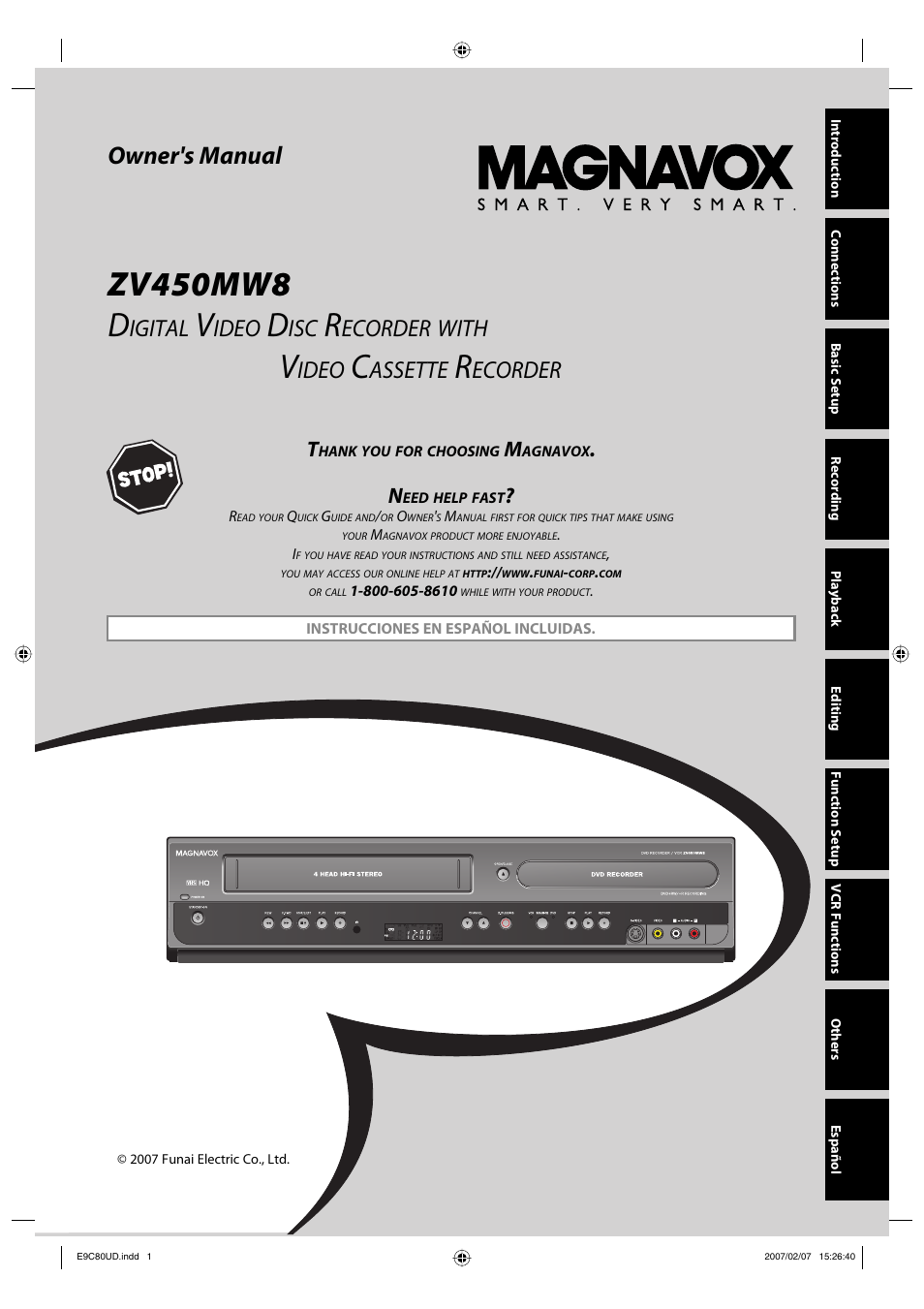 Philips Magnavox ZV450MWB User Manual | 102 pages