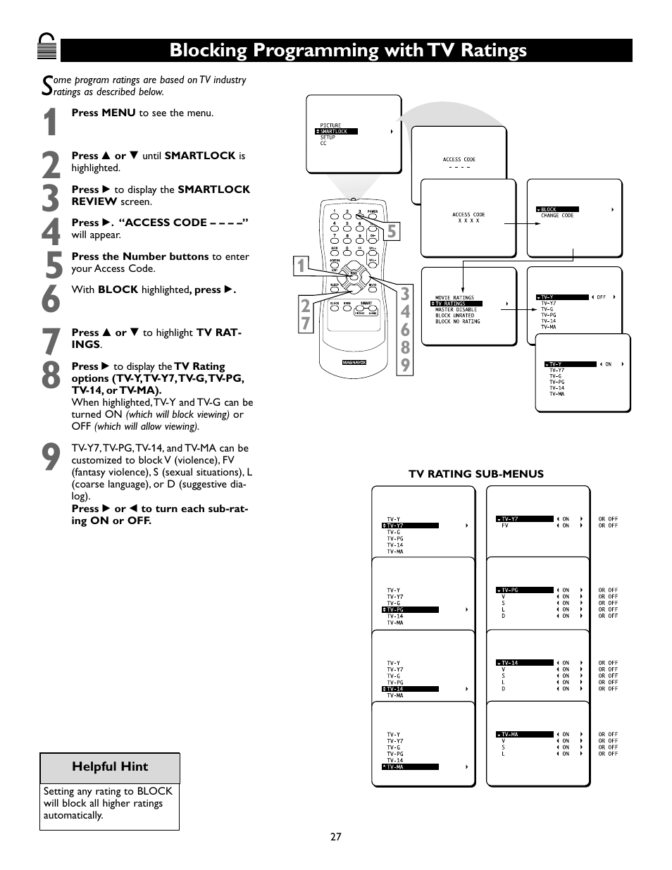 Philips Magnavox 13MT143S User Manual | Page 27 / 35