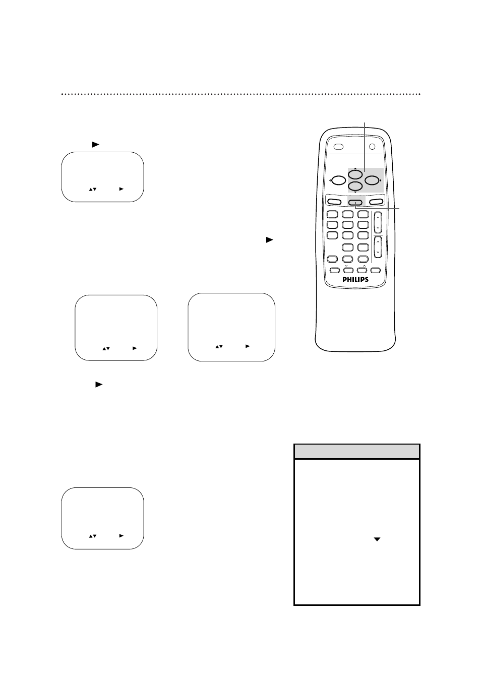 Smartlock (cont’d) 43, Helpful hints, Press the status/exit button | Example of specific ratings | Philips CCB130CN User Manual | Page 43 / 60