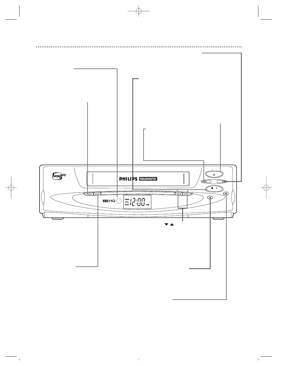 22 front panel | Philips Magnavox VRZ223AT User Manual | Page 22 / 48