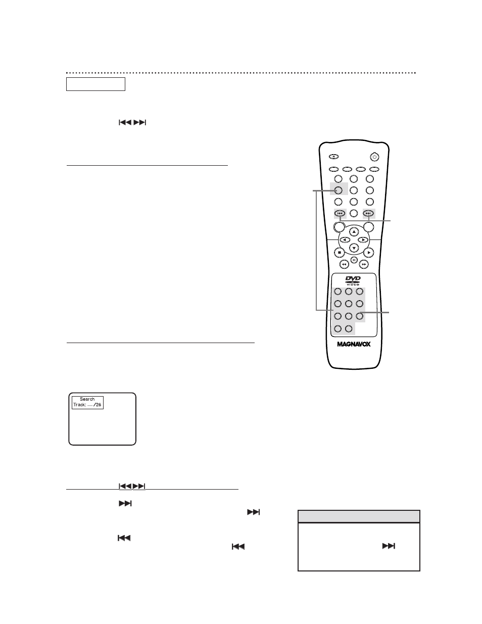 Ac b, Track playback 25, Starting playback at a specific track | Audio cd, Helpful hints | Philips Magnavox DVD611 User Manual | Page 25 / 56