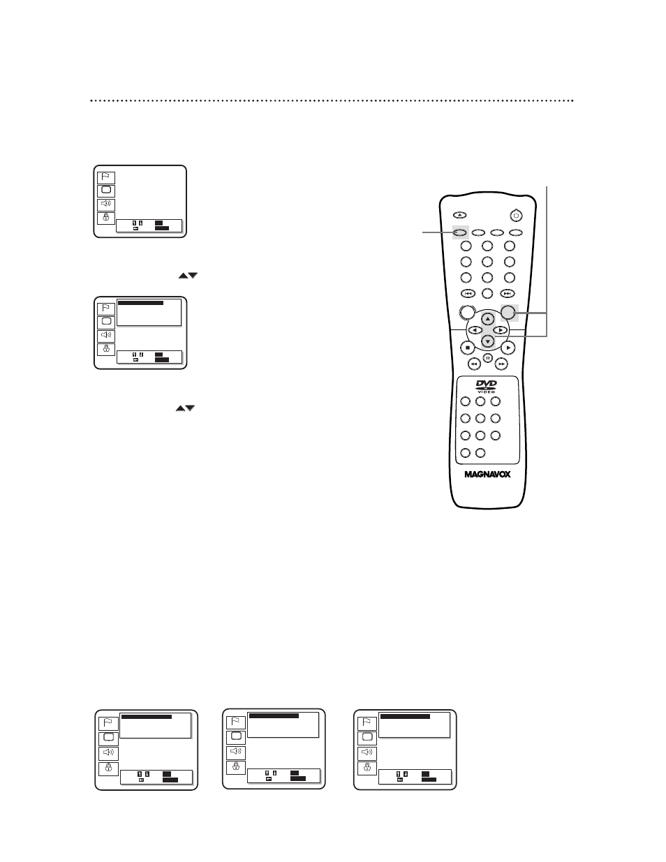 40 audio settings, Downmix mode, Dynamic range down sampling | Philips Magnavox DVD611 User Manual | Page 40 / 56