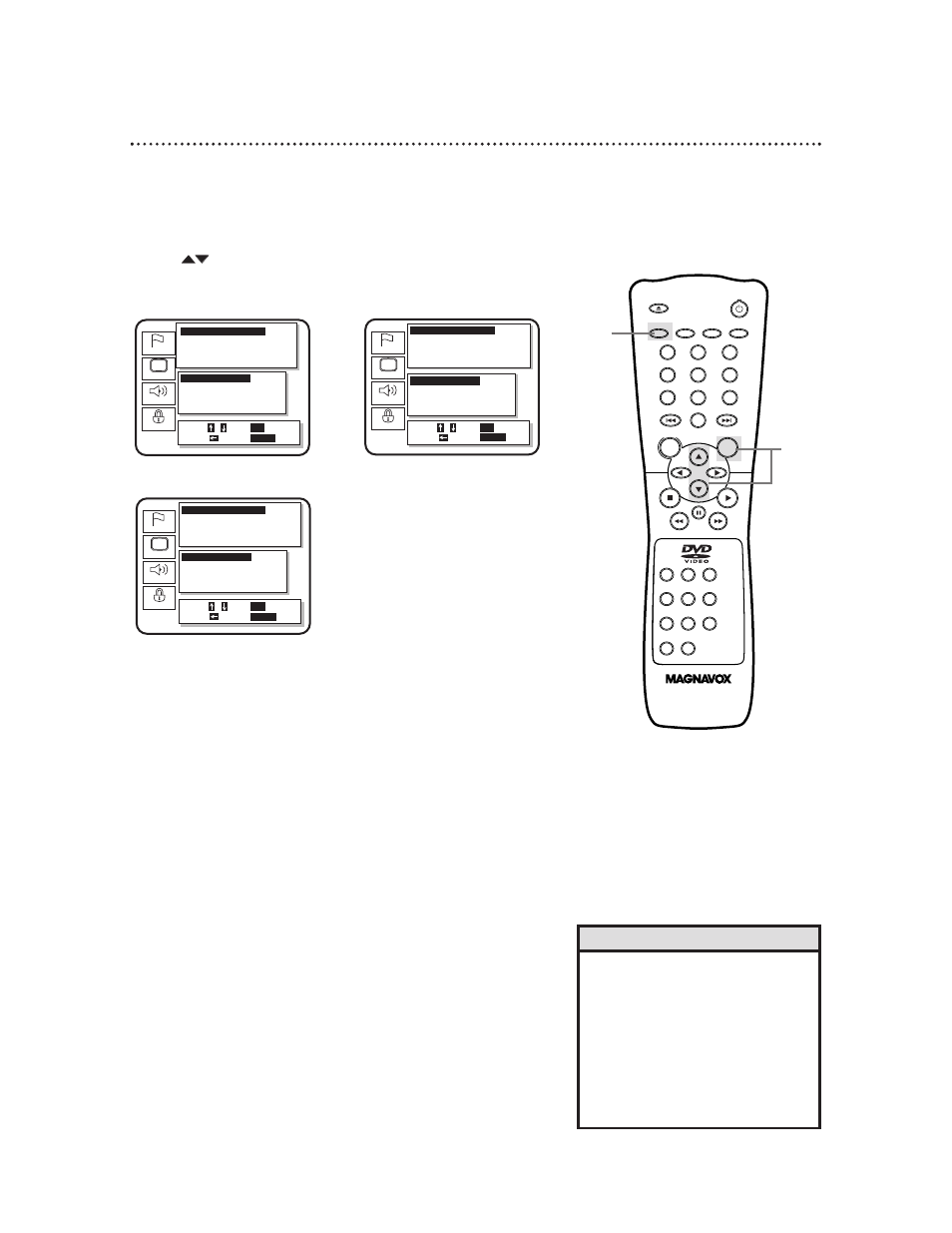 Audio settings (cont’d) 41, Helpful hints, Dolby digital dts mpeg | Philips Magnavox DVD611 User Manual | Page 41 / 56