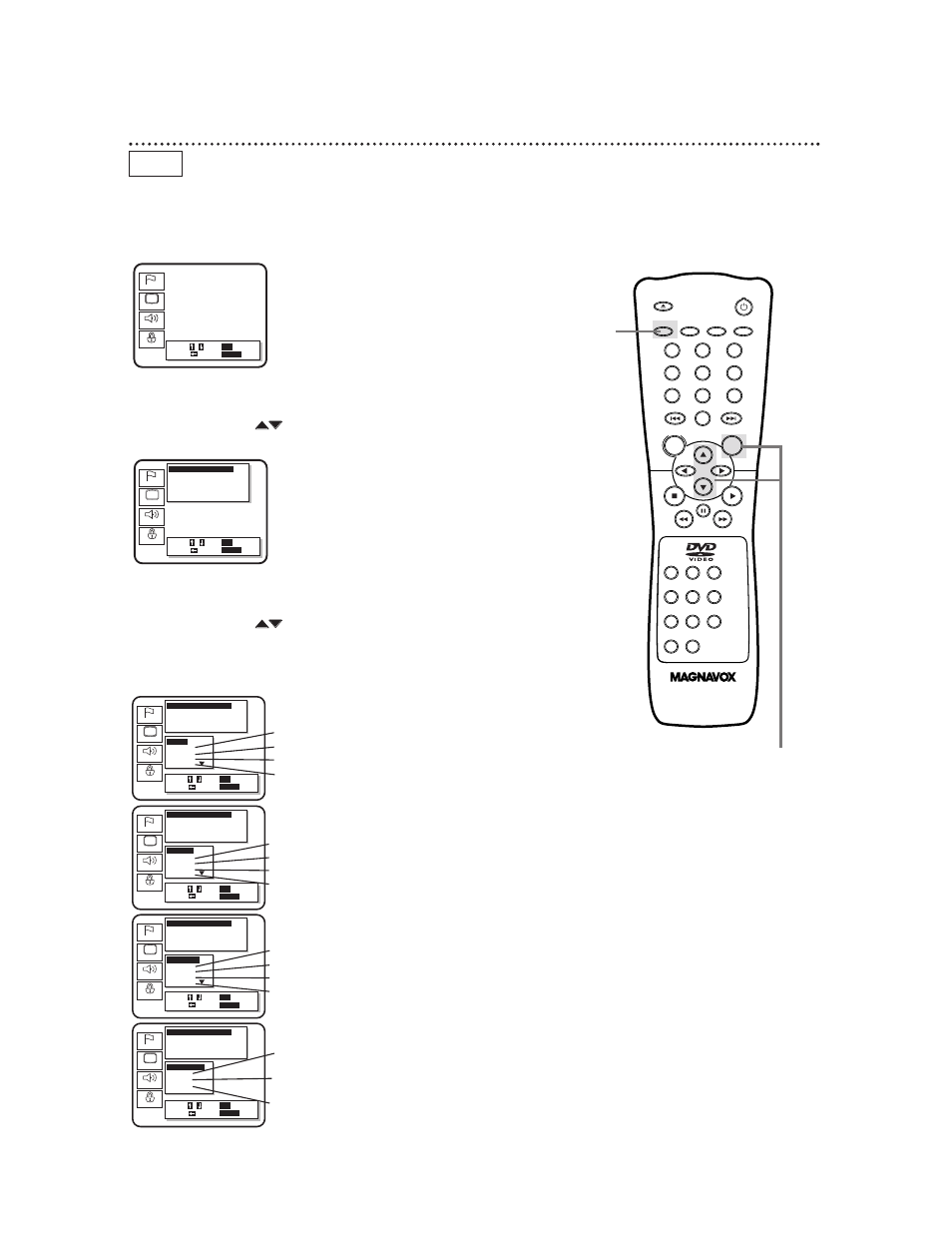 44 language settings | Philips Magnavox DVD611 User Manual | Page 44 / 56